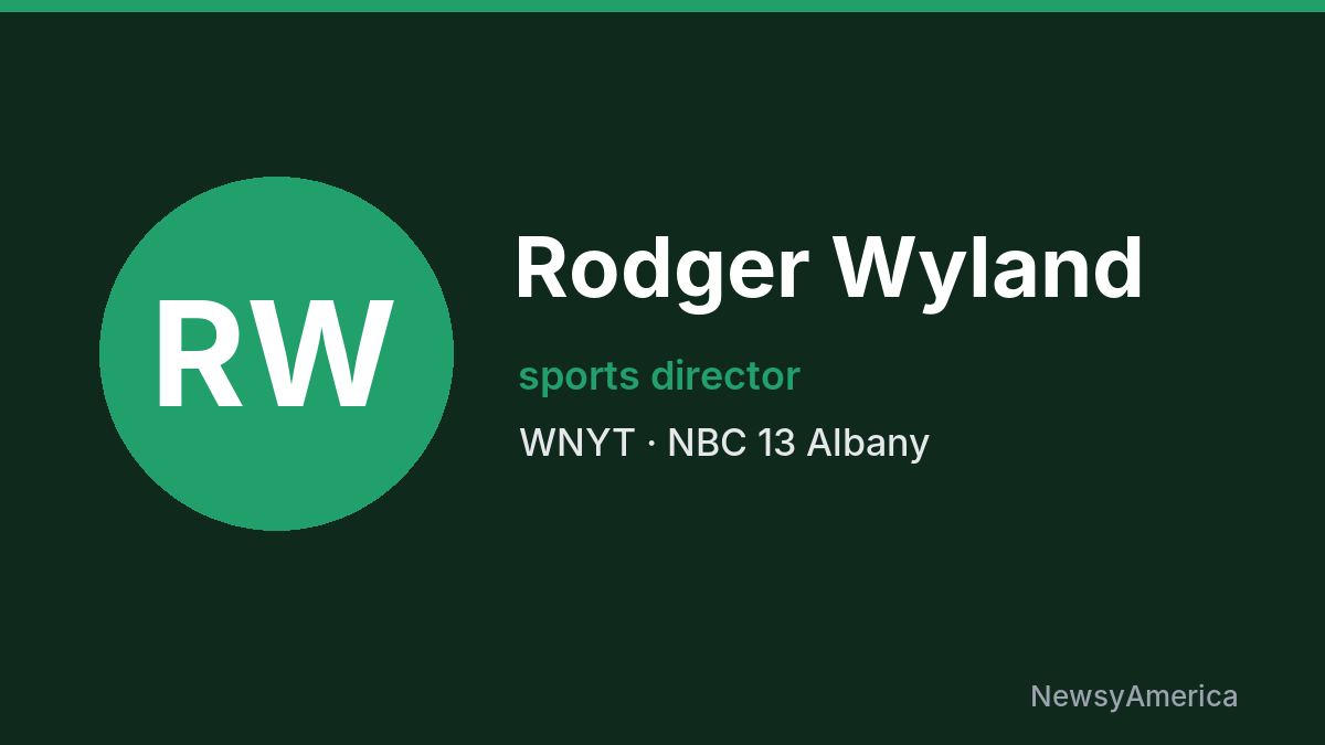 Rodger Wyland – WNYT, Albany