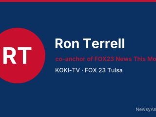 Ron Terrell, co-anchor of FOX23 News This Morning, KOKI-TV