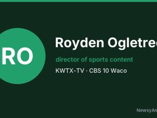 Royden Ogletree, director of sports content, KWTX-TV