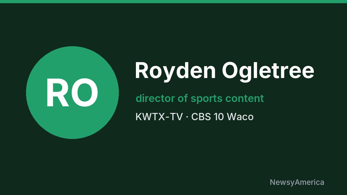 Royden Ogletree – KWTX-TV, Waco