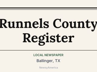 Runnels County Register, Ballinger, TX