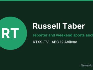 Russell Taber, reporter and weekend sports anchor, KTXS-TV