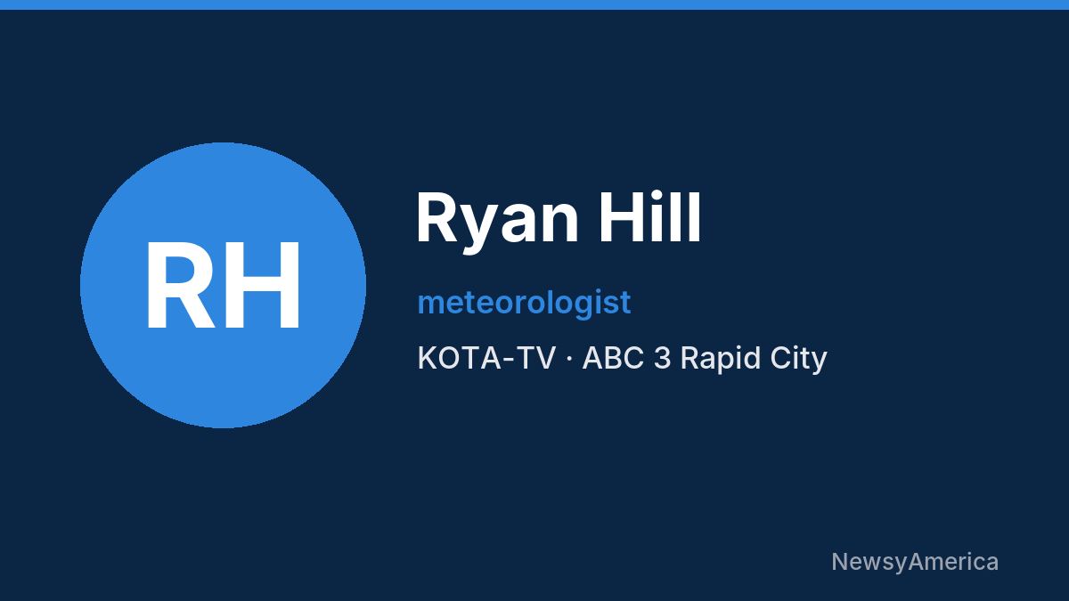 Ryan Hill – KOTA-TV, Rapid City