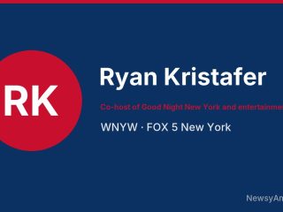 Ryan Kristafer, Co-host of Good Night New York and entertainment reporter, WNYW