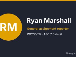 Ryan Marshall, General assignment reporter, WXYZ-TV