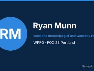 Ryan Munn, weekend meteorologist and weekday reporter, WPFO