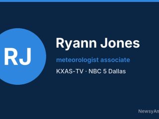Ryann Jones, meteorologist associate, KXAS-TV