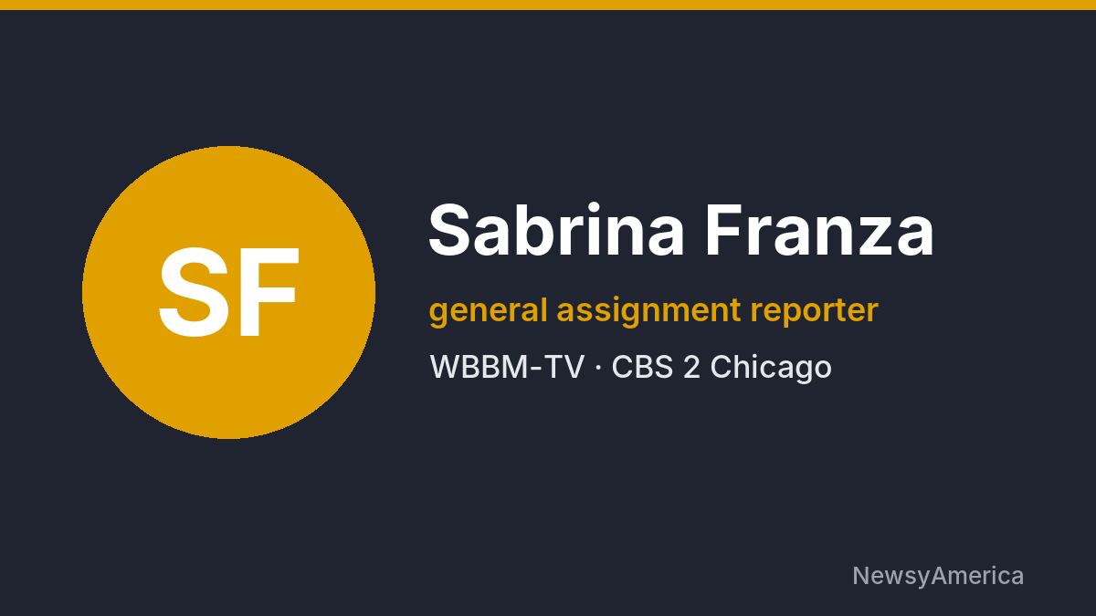 Sabrina Franza – WBBM-TV, Chicago
