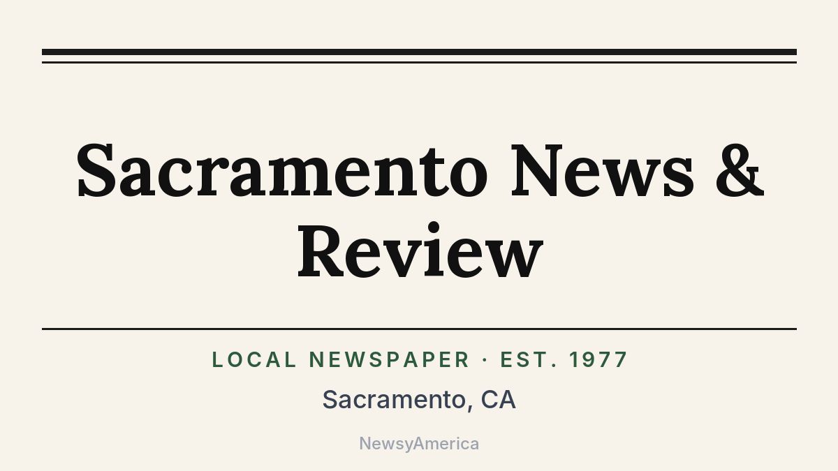 Sacramento News & Review – California