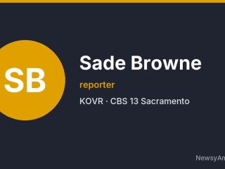 Sade Browne, reporter, KOVR