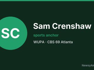 Sam Crenshaw, sports anchor, WUPA