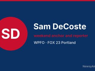 Sam DeCoste, weekend anchor and reporter, WPFO