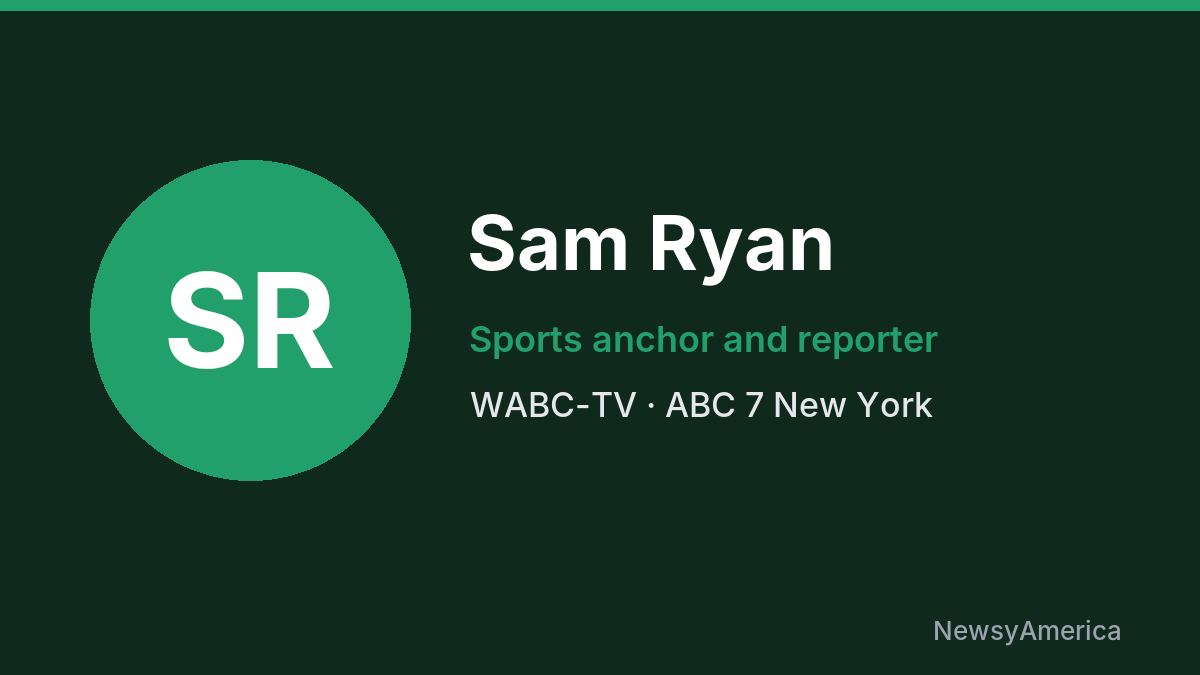 Sam Ryan – WABC-TV, New York