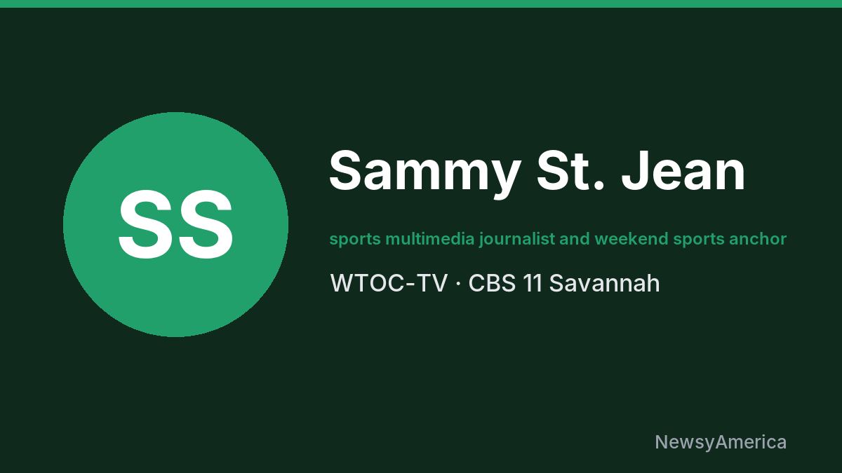 Sammy St. Jean – WTOC-TV, Savannah