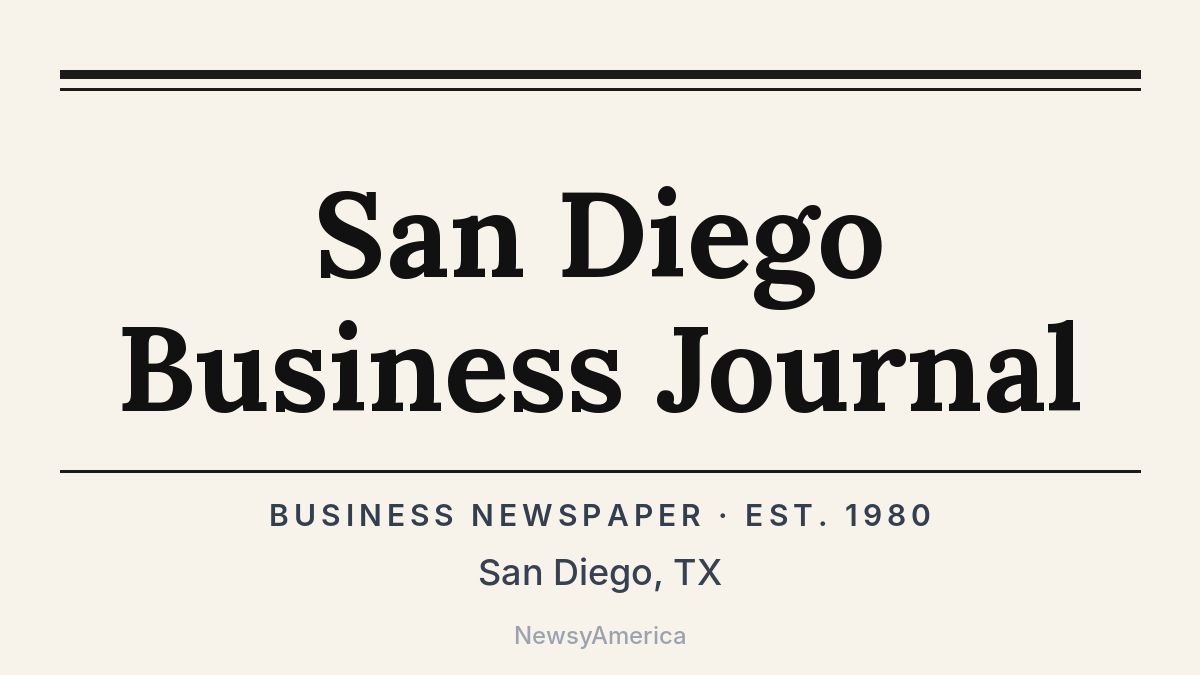 San Diego Business Journal – Texas