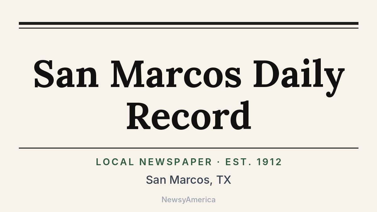 San Marcos Daily Record – Texas