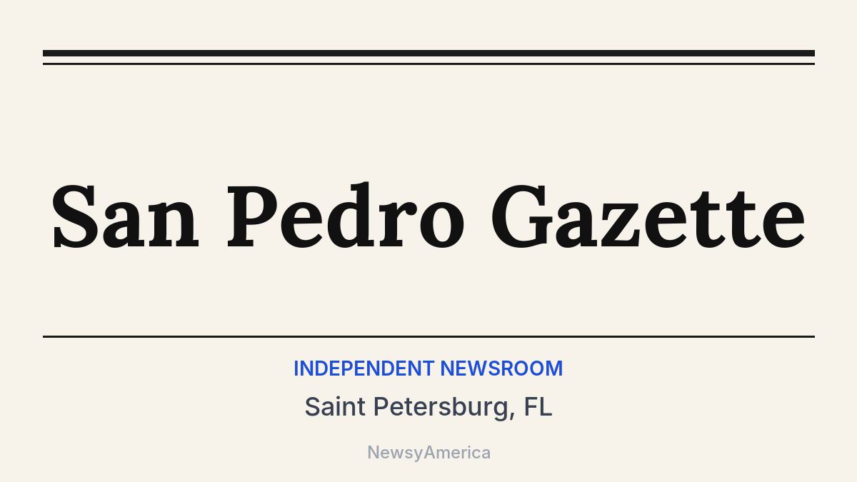 San Pedro Gazette – Saint Petersburg, FL