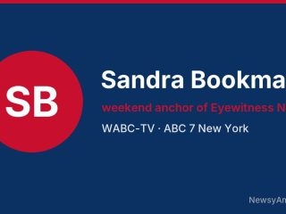 Sandra Bookman, weekend anchor of Eyewitness News, WABC-TV