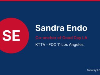 Sandra Endo, Co-anchor of Good Day LA, KTTV