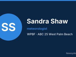 Sandra Shaw, meteorologist, WPBF