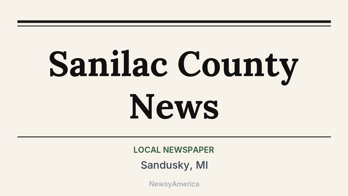 Sanilac County News – Sandusky, MI