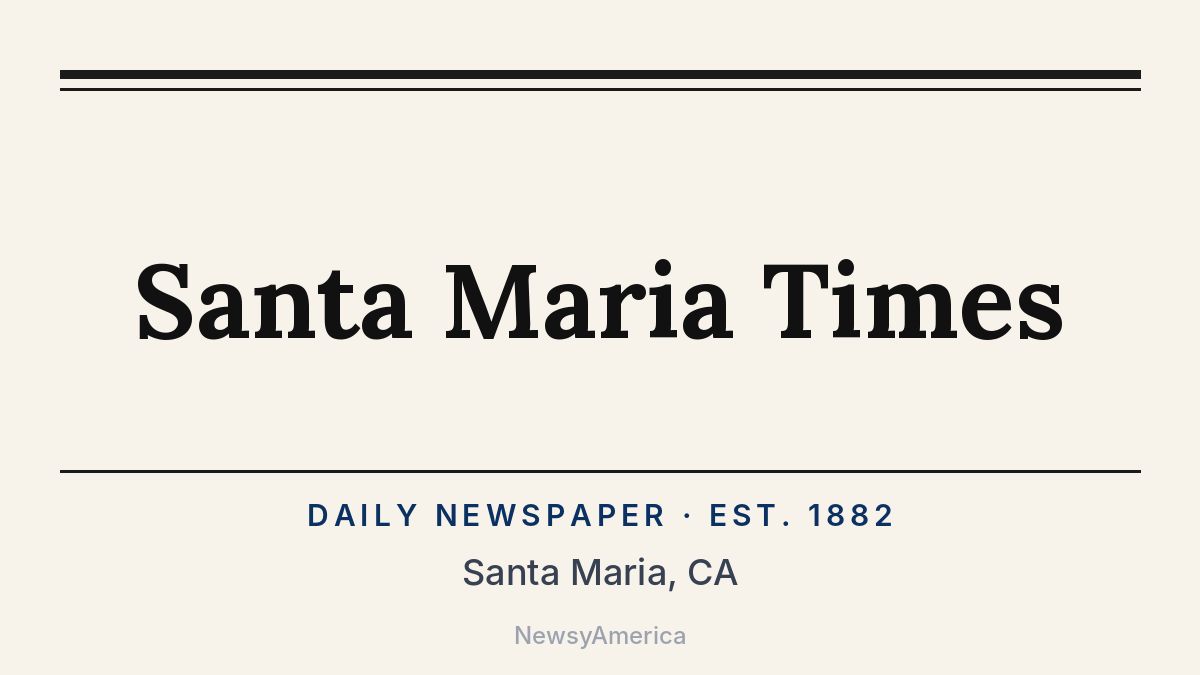 Santa Maria Times – California