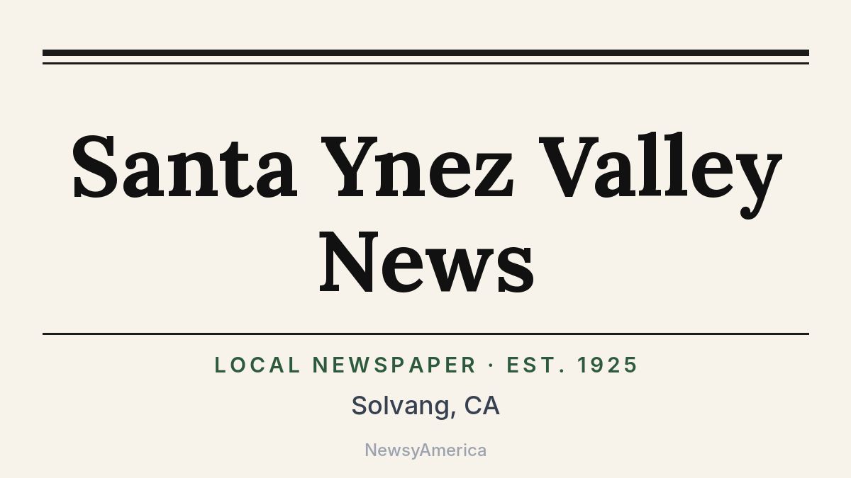 Santa Ynez Valley News – Solvang, CA