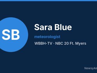 Sara Blue, meteorologist, WBBH-TV