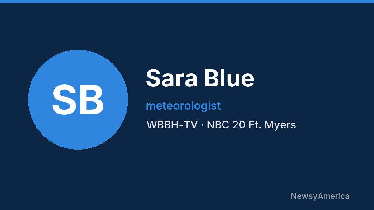 Sara Blue – WBBH-TV, Ft. Myers