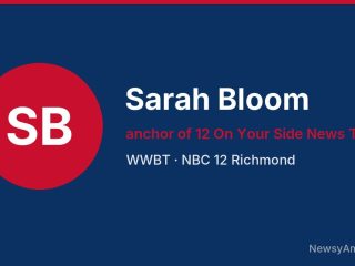 Sarah Bloom, anchor of 12 On Your Side News Today, WWBT