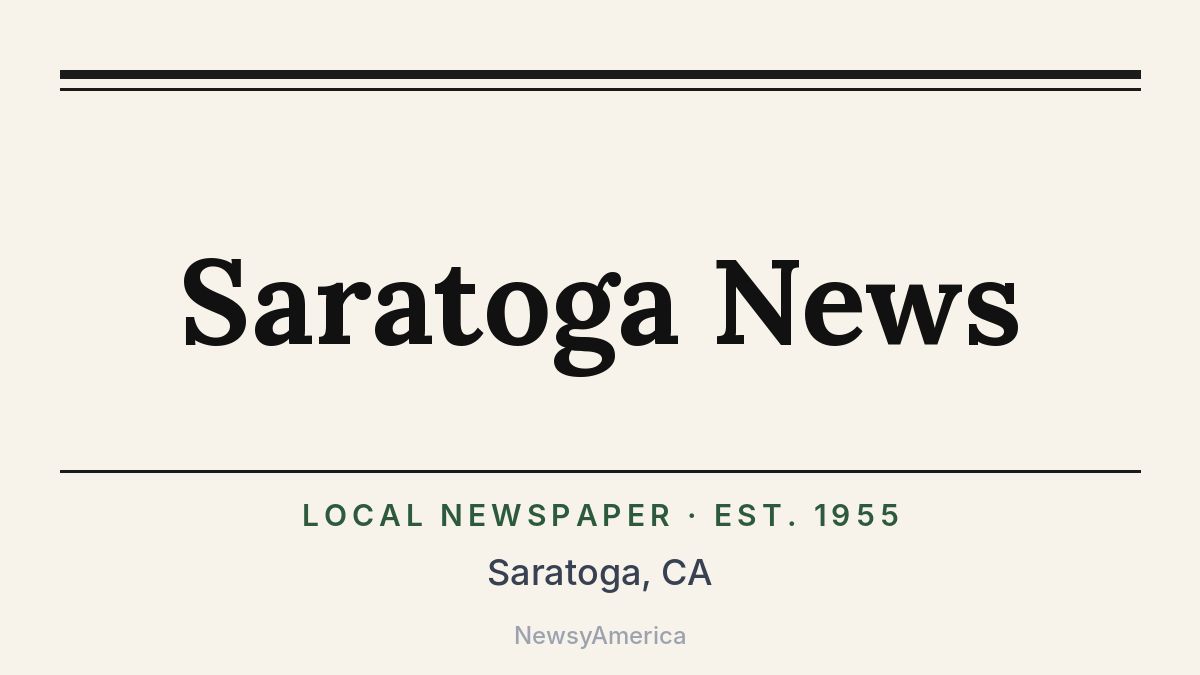 Saratoga News – California