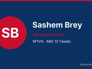 Sashem Brey, weeknight anchor, WTVG