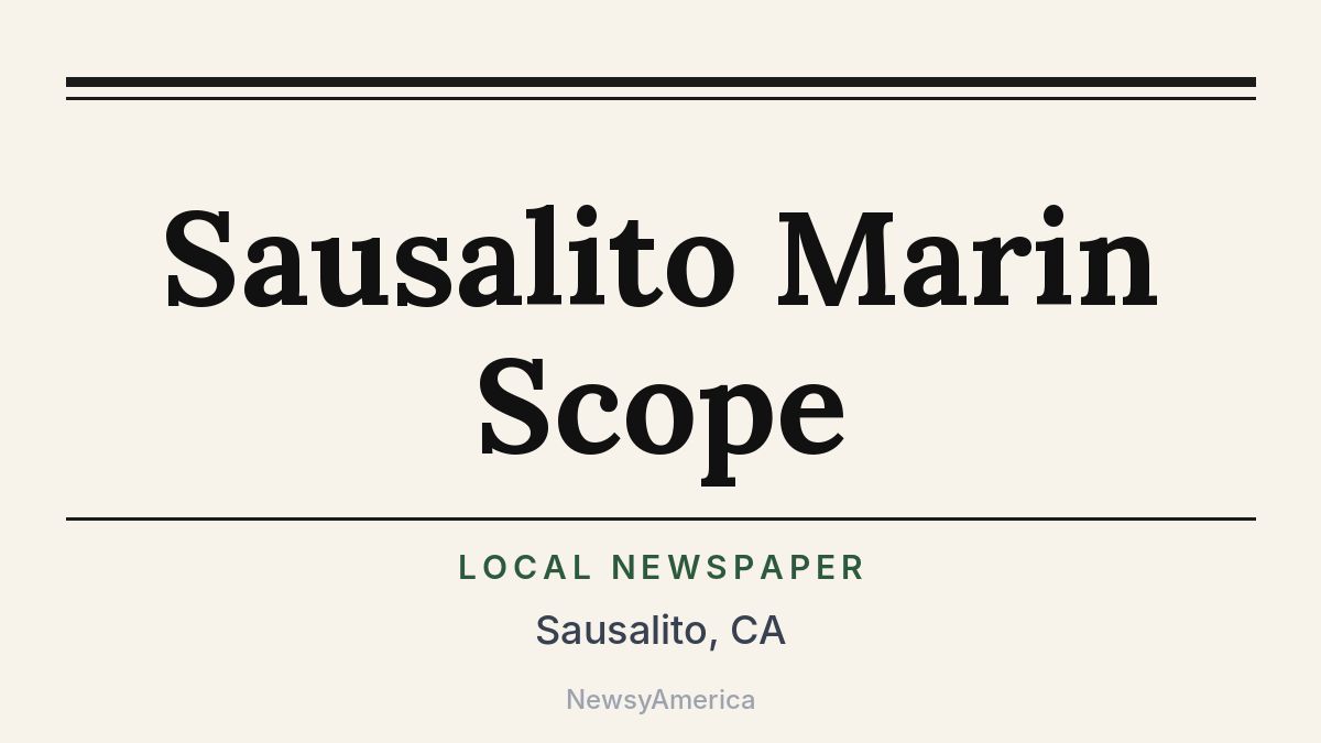 Sausalito Marin Scope – California