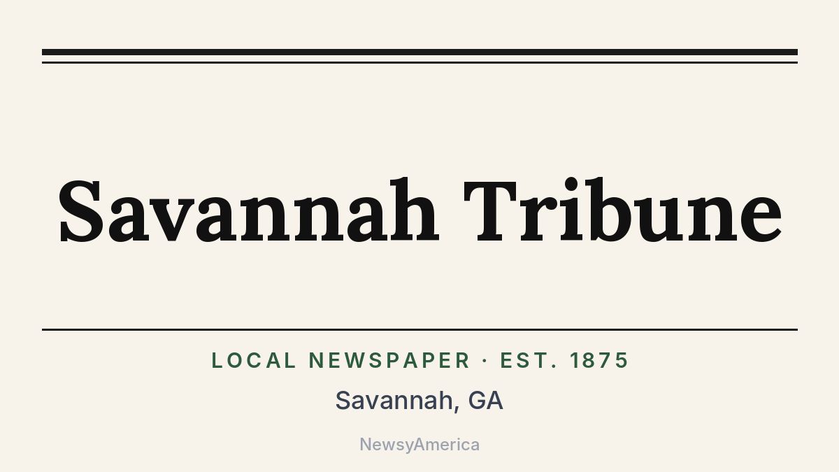 Savannah Tribune – Georgia