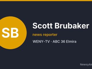 Scott Brubaker, news reporter, WENY-TV
