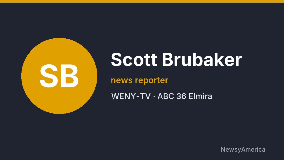 Scott Brubaker – WENY-TV, Elmira