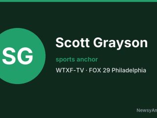 Scott Grayson, sports anchor, WTXF-TV