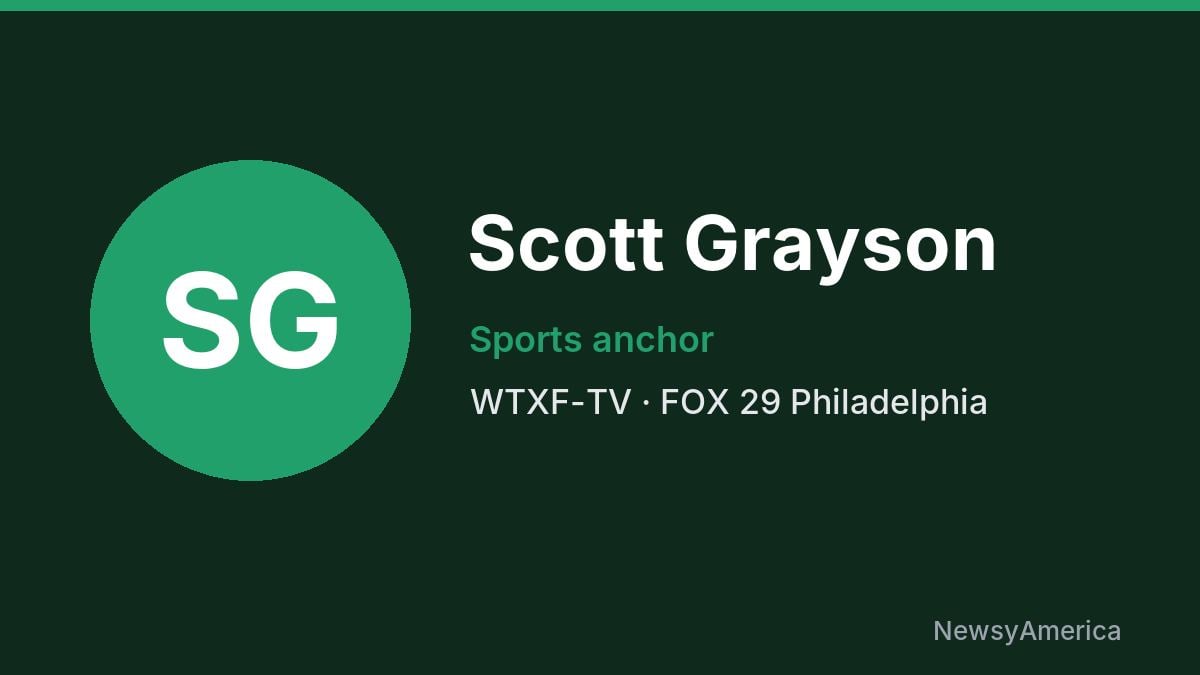 Scott Grayson – WTXF-TV, Philadelphia