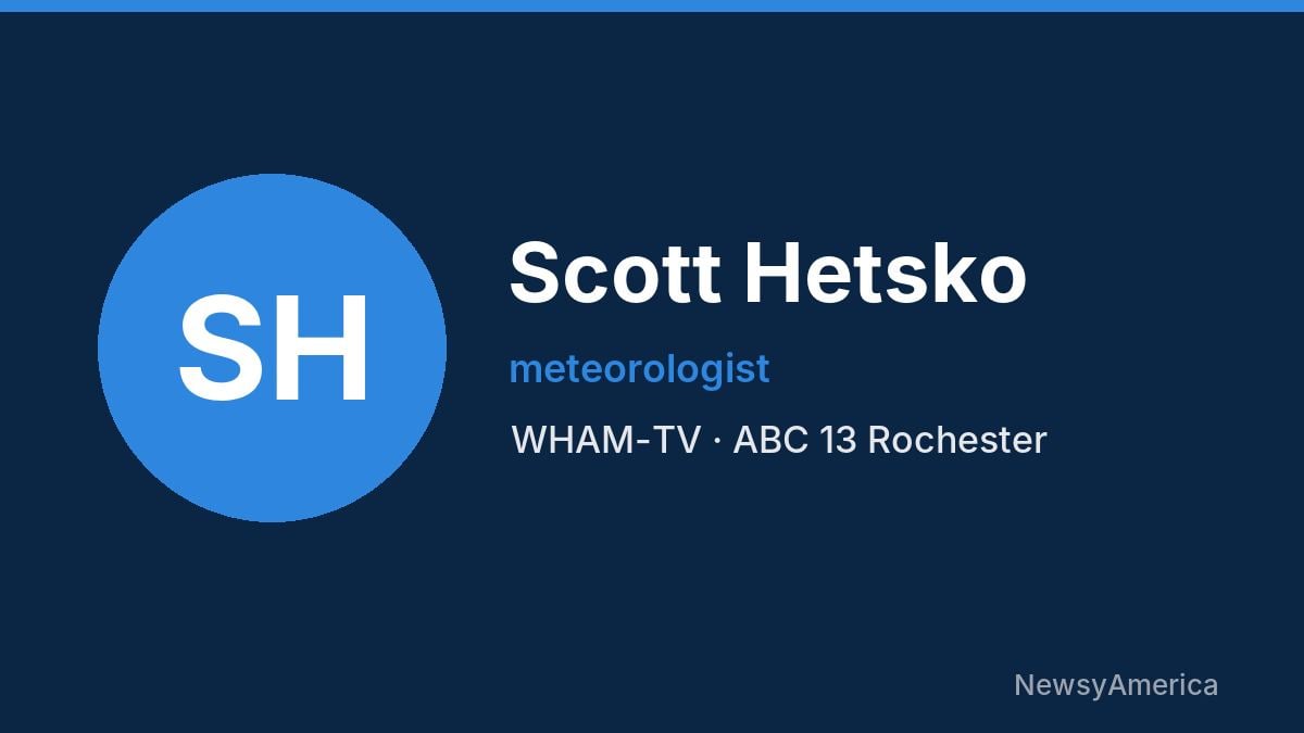 Scott Hetsko – WHAM-TV, Rochester