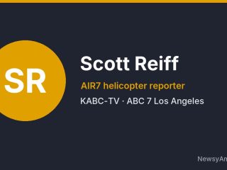 Scott Reiff, AIR7 helicopter reporter, KABC-TV