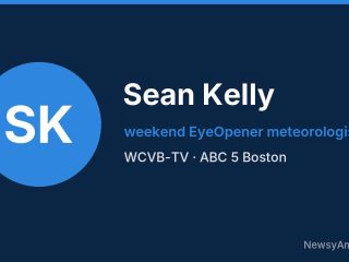 Sean Kelly, weekend EyeOpener meteorologist, WCVB-TV