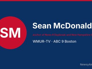 Sean McDonald, anchor of News 9 Daybreak and New Hampshire Chronicle, WMUR-TV