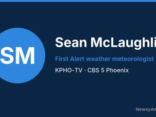 Sean McLaughlin, First Alert weather meteorologist, KPHO-TV