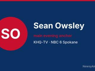 Sean Owsley, main evening anchor, KHQ-TV