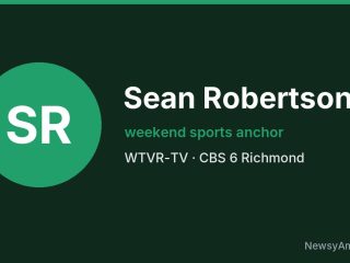 Sean Robertson, weekend sports anchor, WTVR-TV