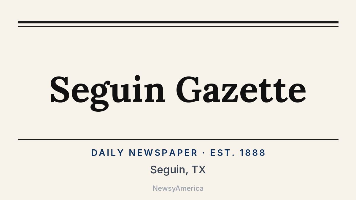 Seguin Gazette – Texas