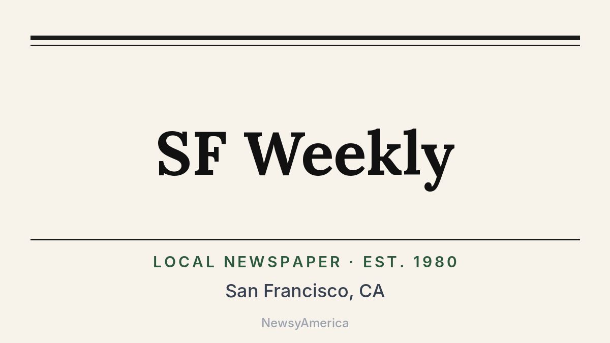 SF Weekly – San Francisco, CA