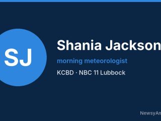 Shania Jackson, morning meteorologist, KCBD