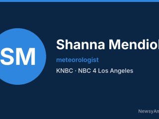 Shanna Mendiola, meteorologist, KNBC
