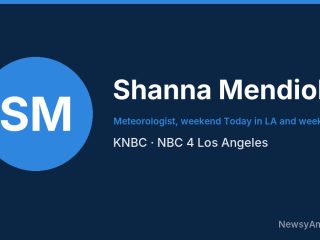 Shanna Mendiola, Meteorologist, weekend Today in LA and weekdays, KNBC
